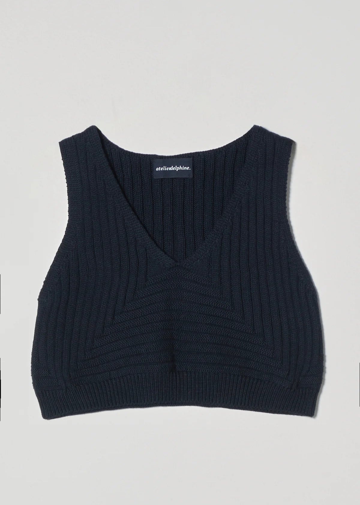 Cropped Rib Top  - Atelier Delphine