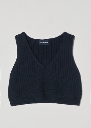 Cropped Rib Top  - Atelier Delphine