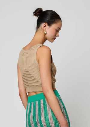 Cropped Rib Top  - Atelier Delphine