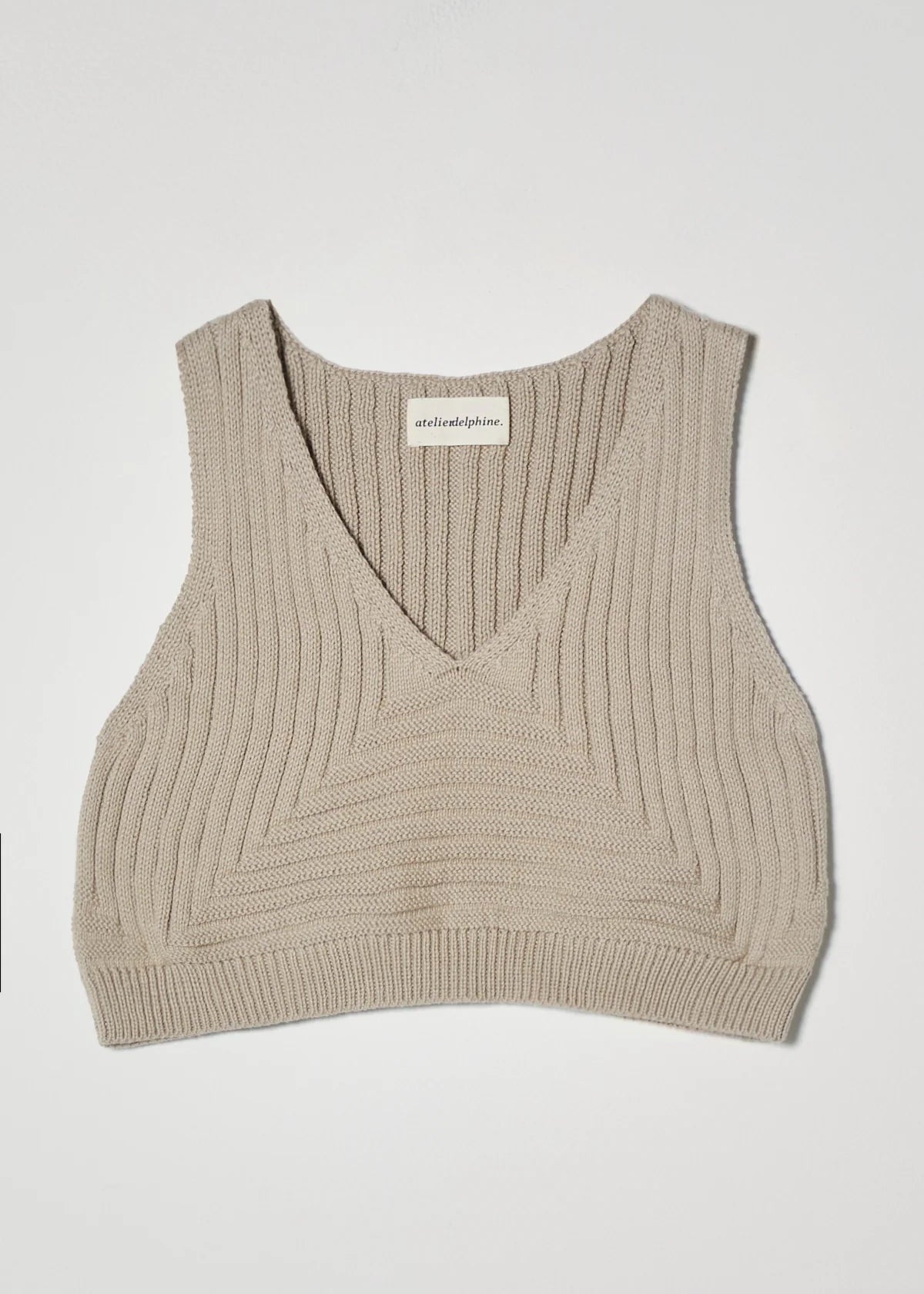 Cropped Rib Top  - Atelier Delphine
