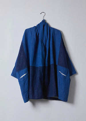 Haori Coat - Patchwork Indigo