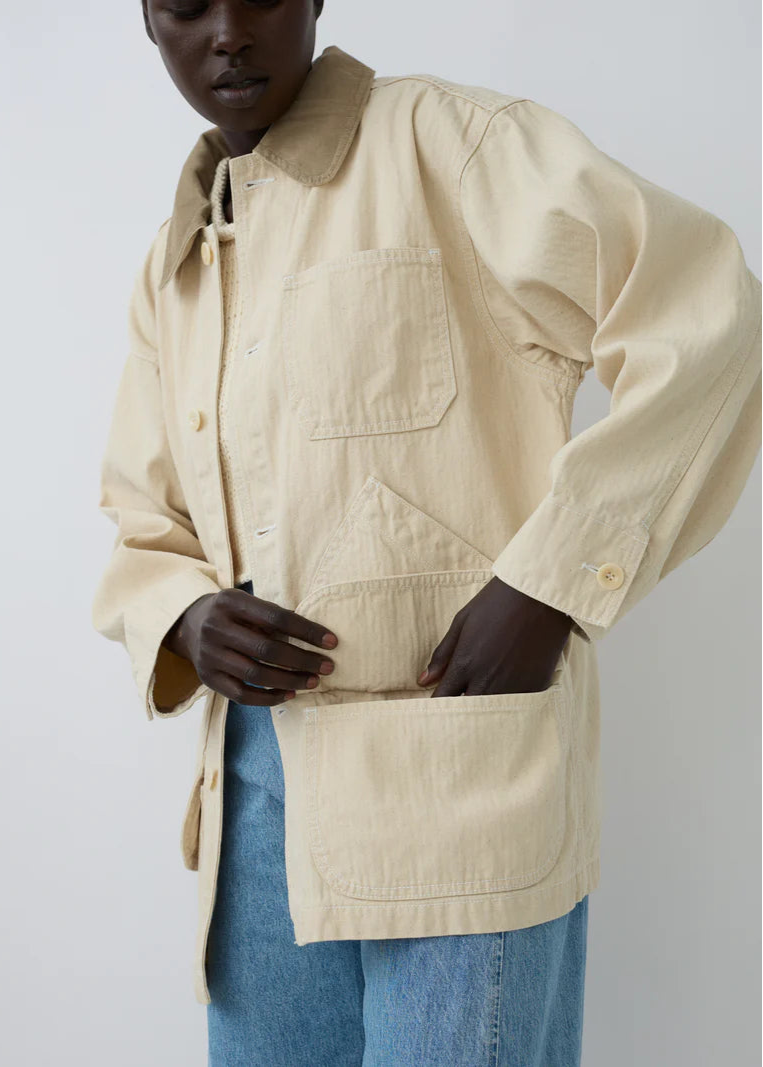 Painter Coat in Natural - Shaina Mote