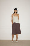 Long Lounger Shorts in Chocolate - Deiji Studios