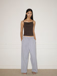 Double Layer Pant in Sky Stripe - Deiji Studios
