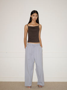 Double Layer Pant in Sky Stripe - Deiji Studios