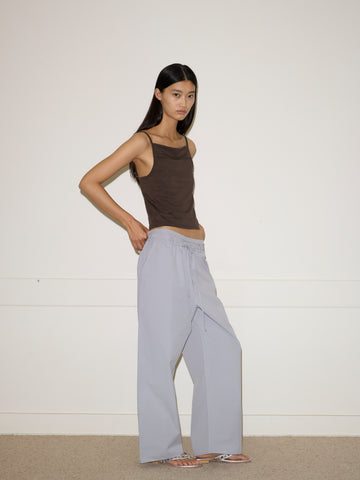 Double Layer Pant in Sky Stripe - Deiji Studios