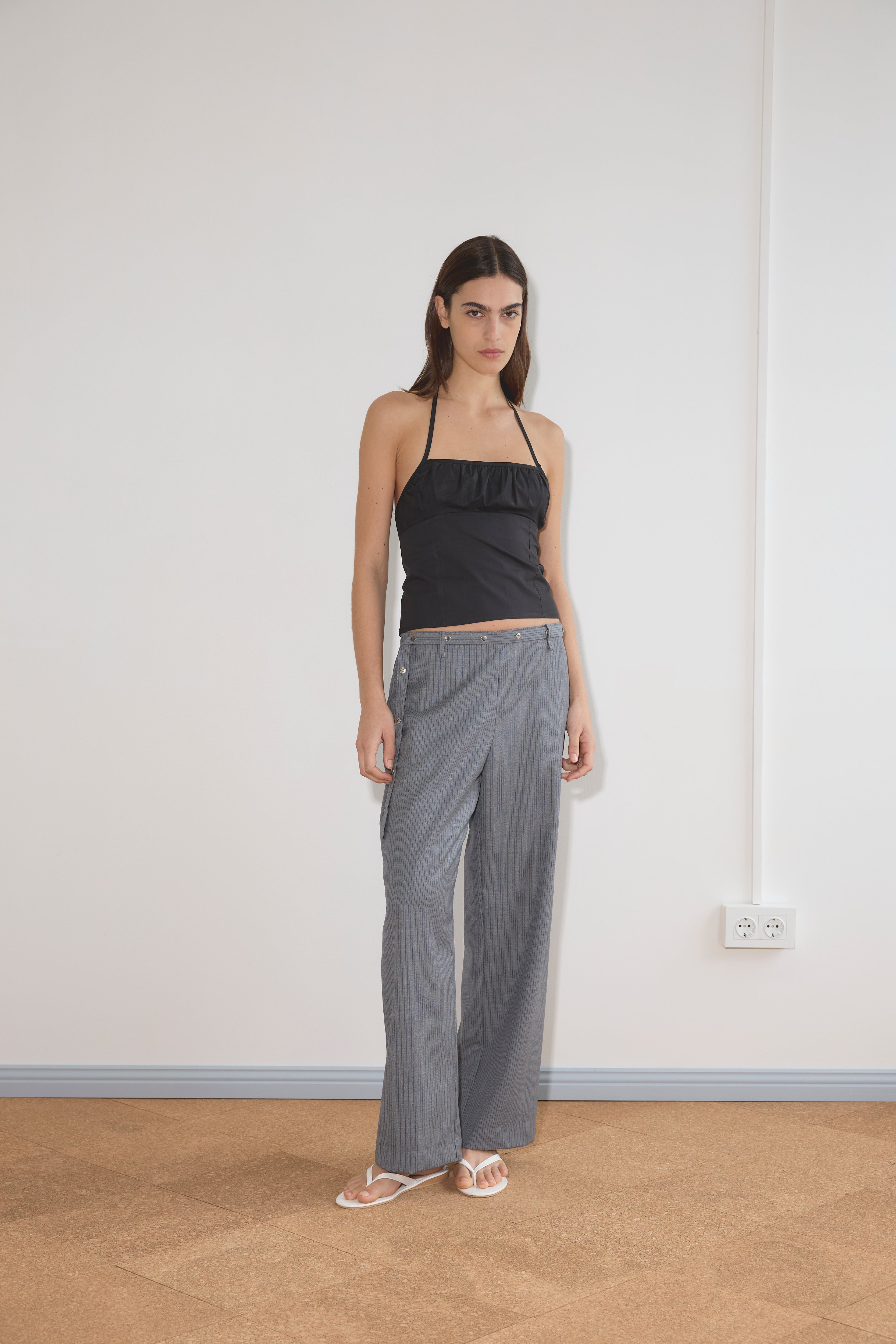 Strap Top in Black - Deiji Studios