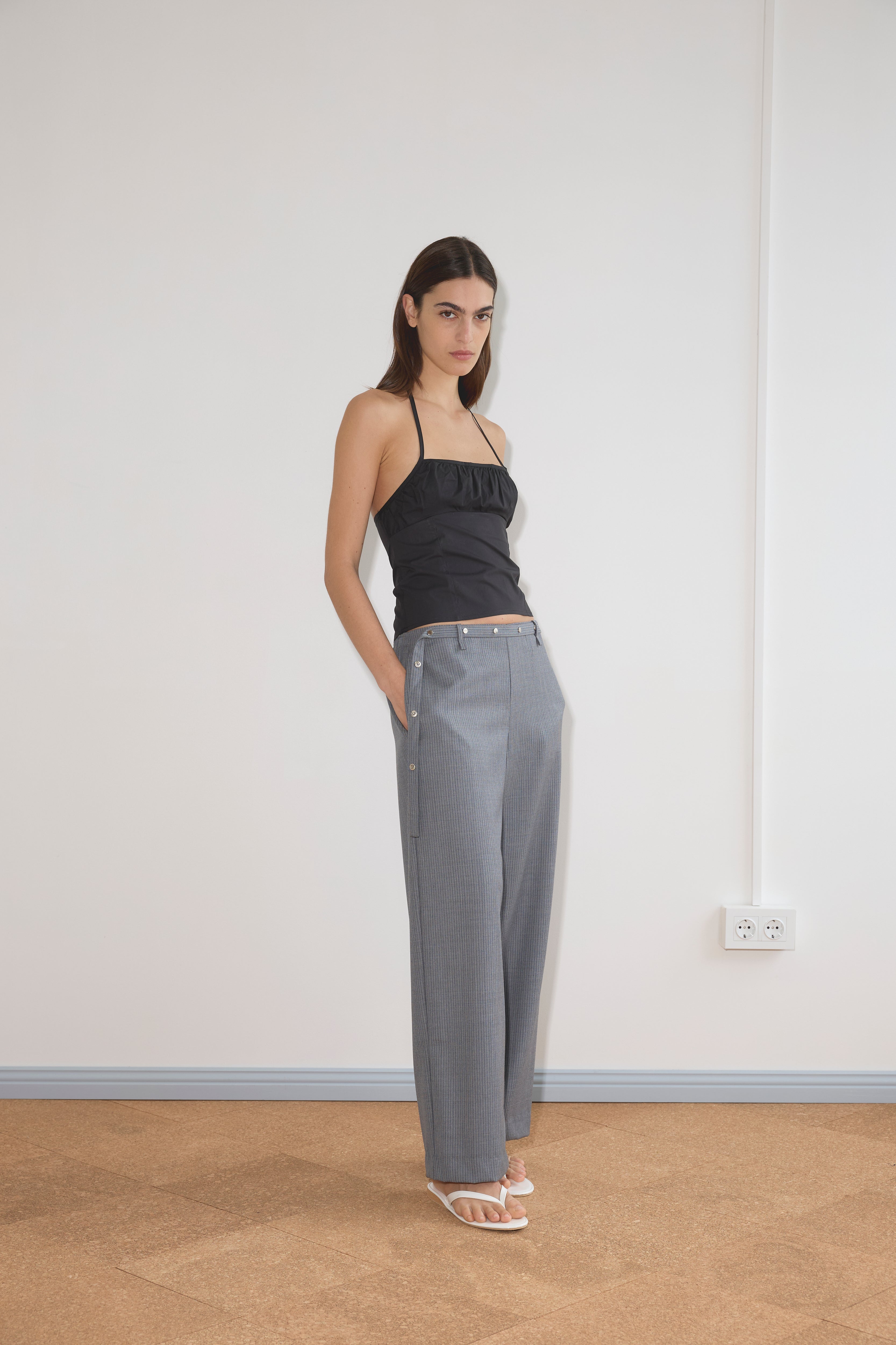 Strap Top in Black - Deiji Studios