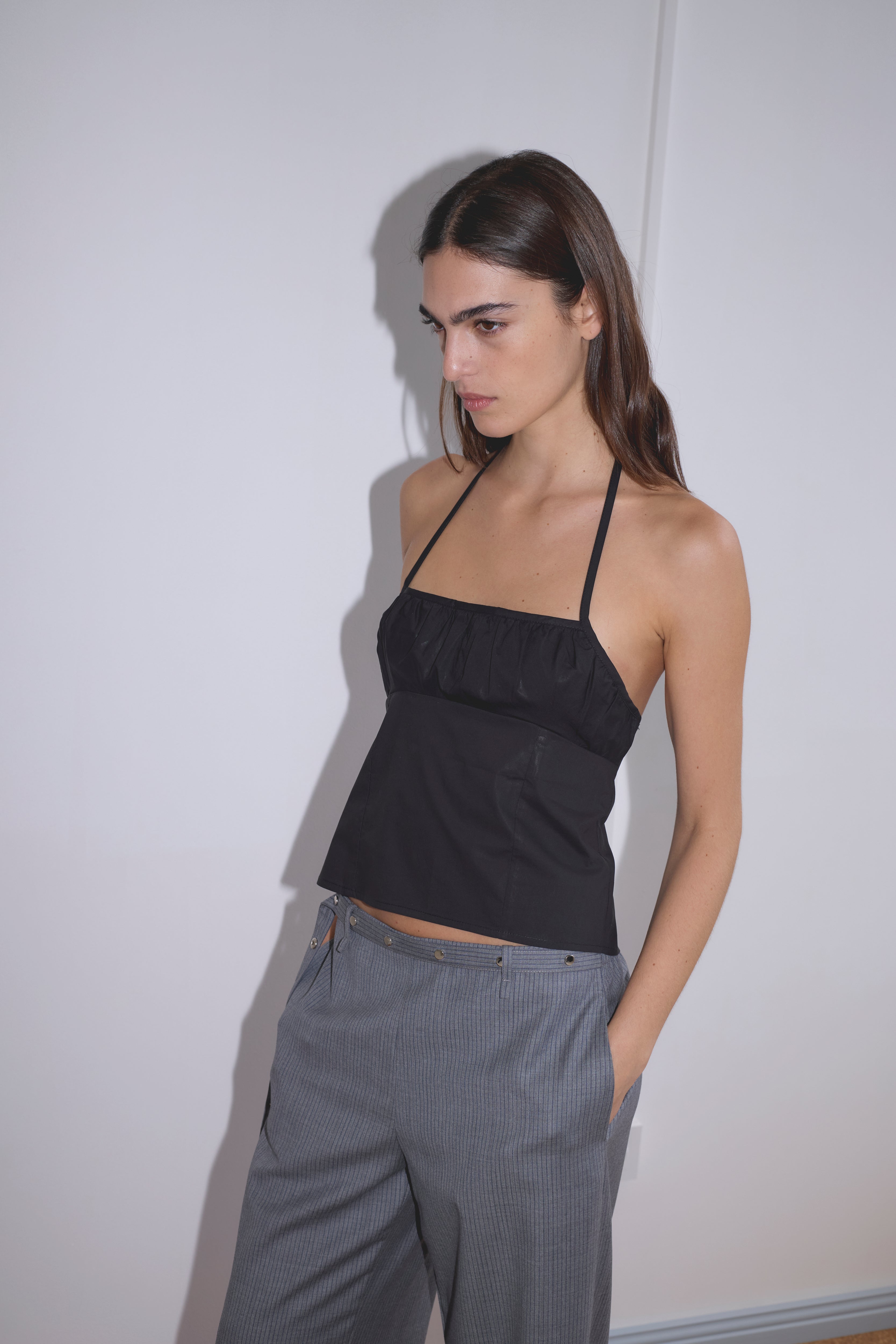 Strap Top in Black - Deiji Studios