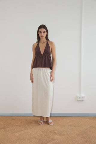 Button Halter in Umber - Deiji Studios