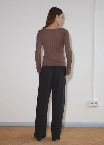 Ease Trouser in Black - Deiji Studios