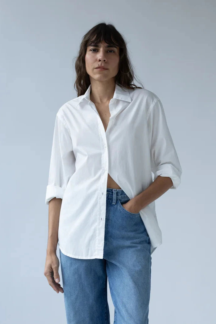 Classic Button Down in Salt - Shaina Mote