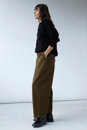 Painter Pant in Dark Olive - Shaina Mote