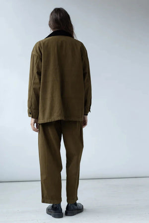 Painter Coat in Dark Olive - Shaina Mote