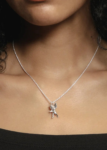 Cherub Necklace in Silver