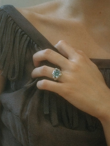 Atrium Ring in Aqua - Mondo Mondo