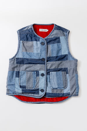 Reversible Vest - Log Cabin- Carleen