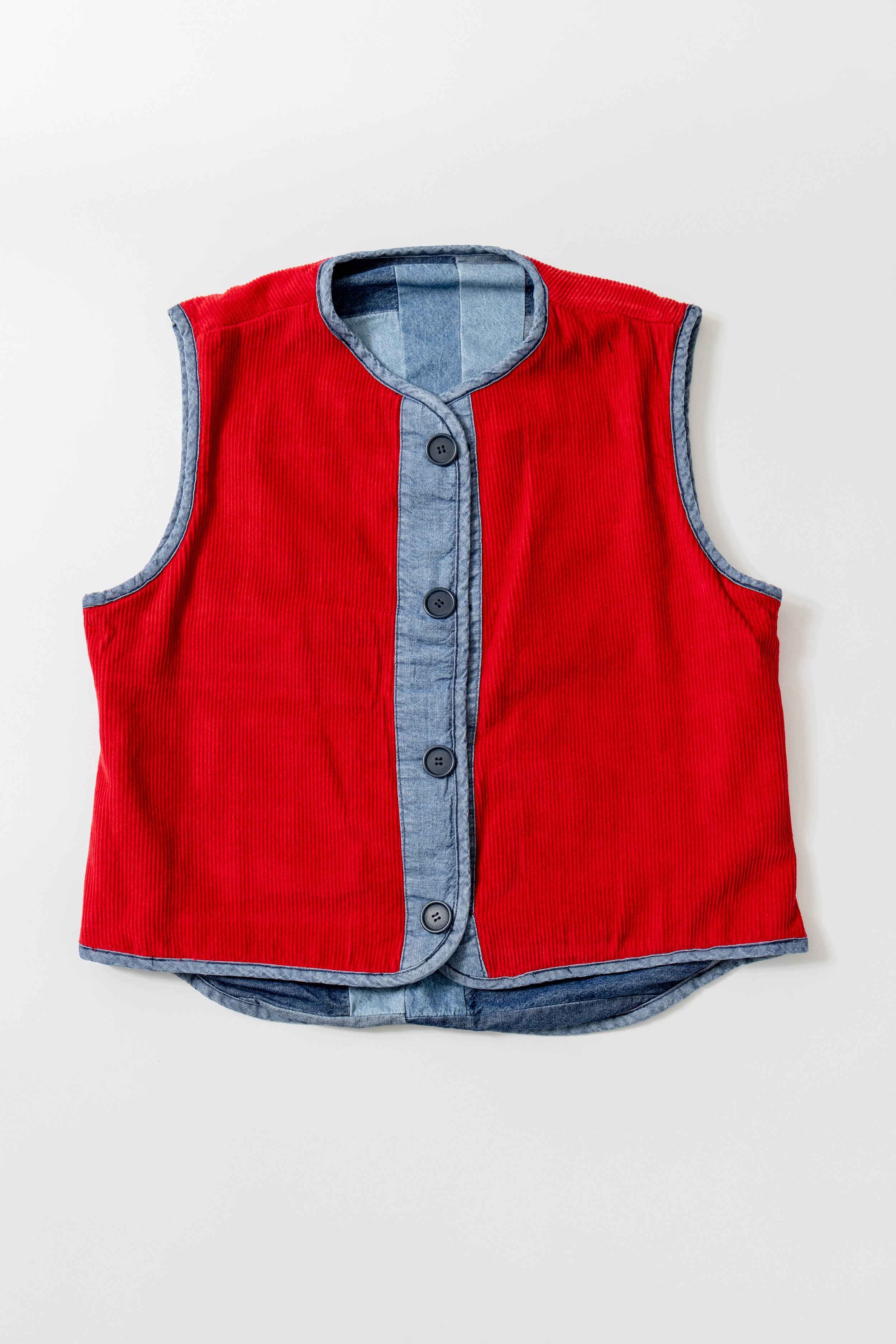 Reversible Vest - Log Cabin- Carleen