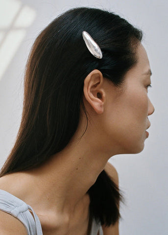 Bean Silver Hair Clip