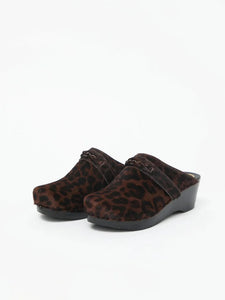Bridgit Clog in Espresso Pony on Black - No. 6