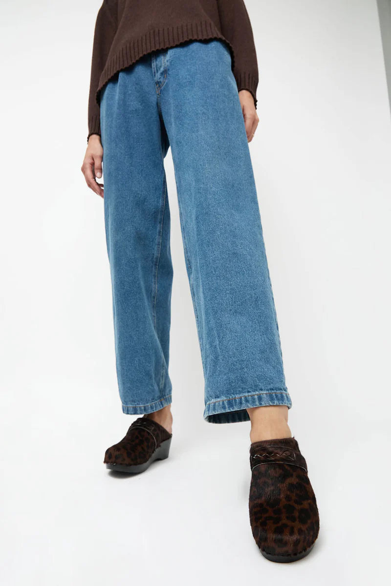 Bridgit Clog in Espresso Pony on Black - No. 6