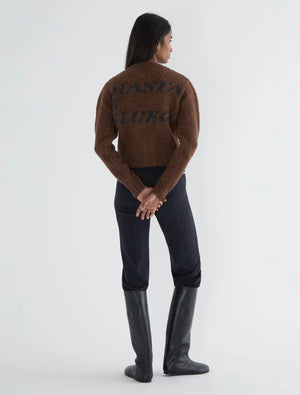 Hasta Luego Sweater in Brown - Paloma Wool