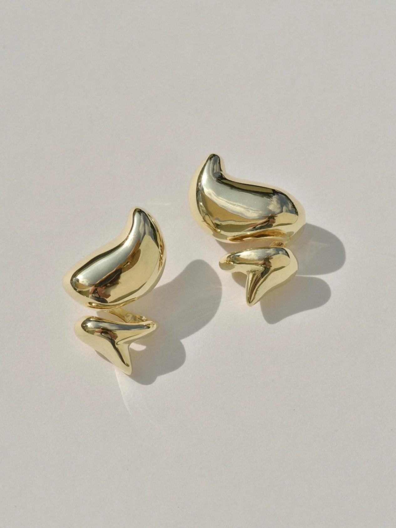 Gold Dollop Studs - Leigh Miller