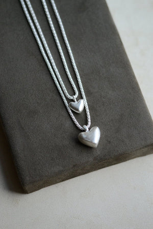 Folk Heart Pendant Necklace