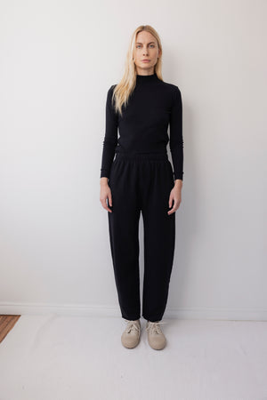 Easy Sweatpant in Black - Wol Hide
