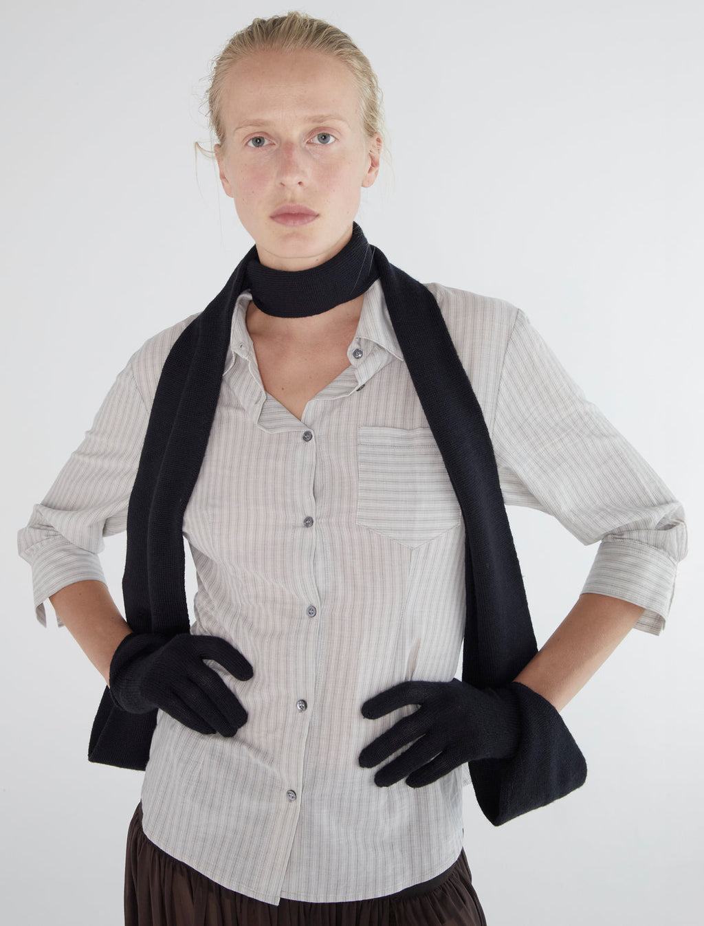 Flauta Scarf in Grey- Paloma Wool