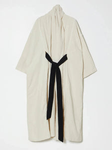 Belted Long Haori Coat - Atelier Delphine