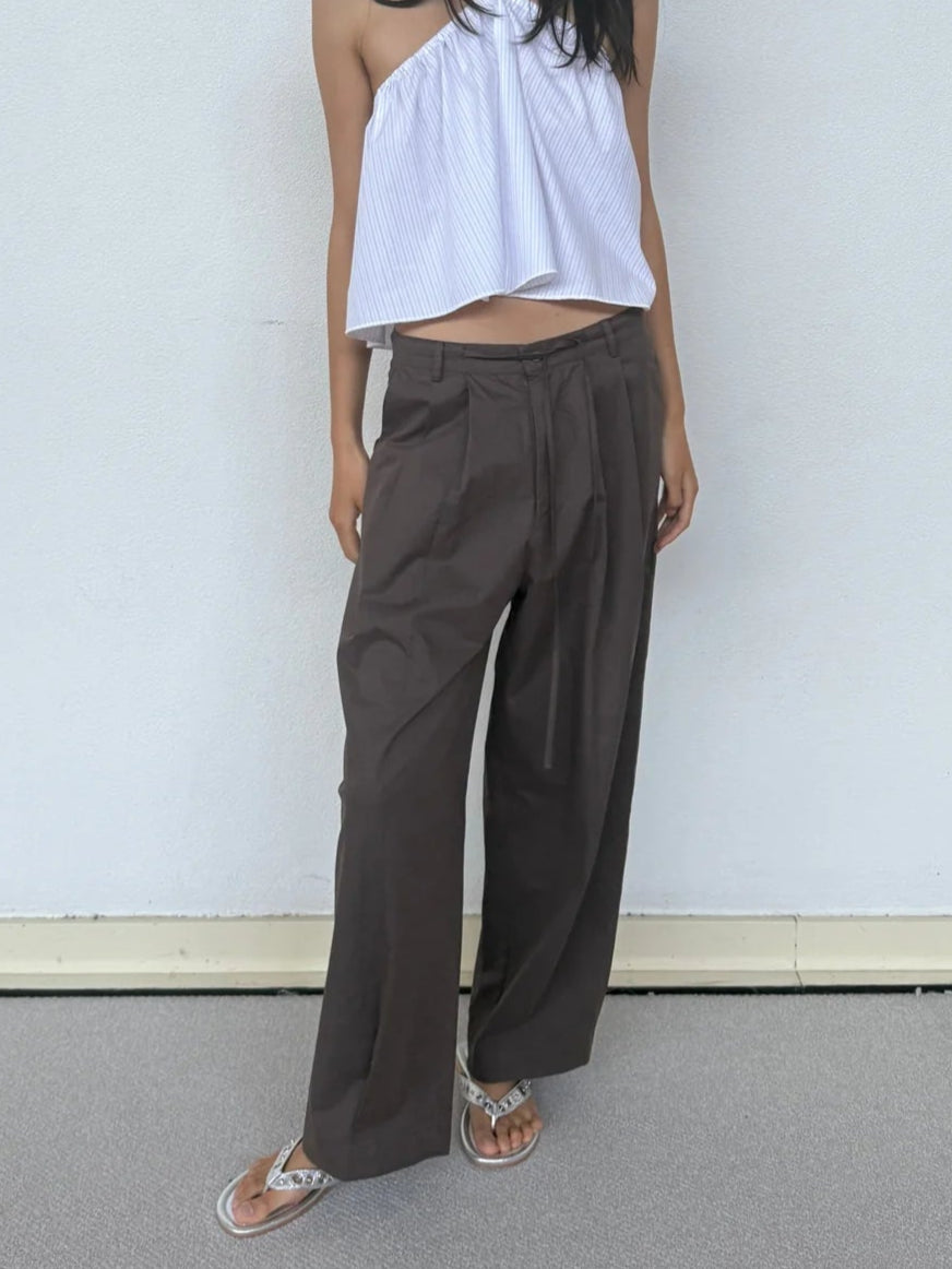 Turn Pant in Cocoa - Deiji Studios
