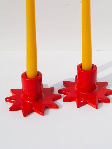 Estrella Candleholders Set - Roja