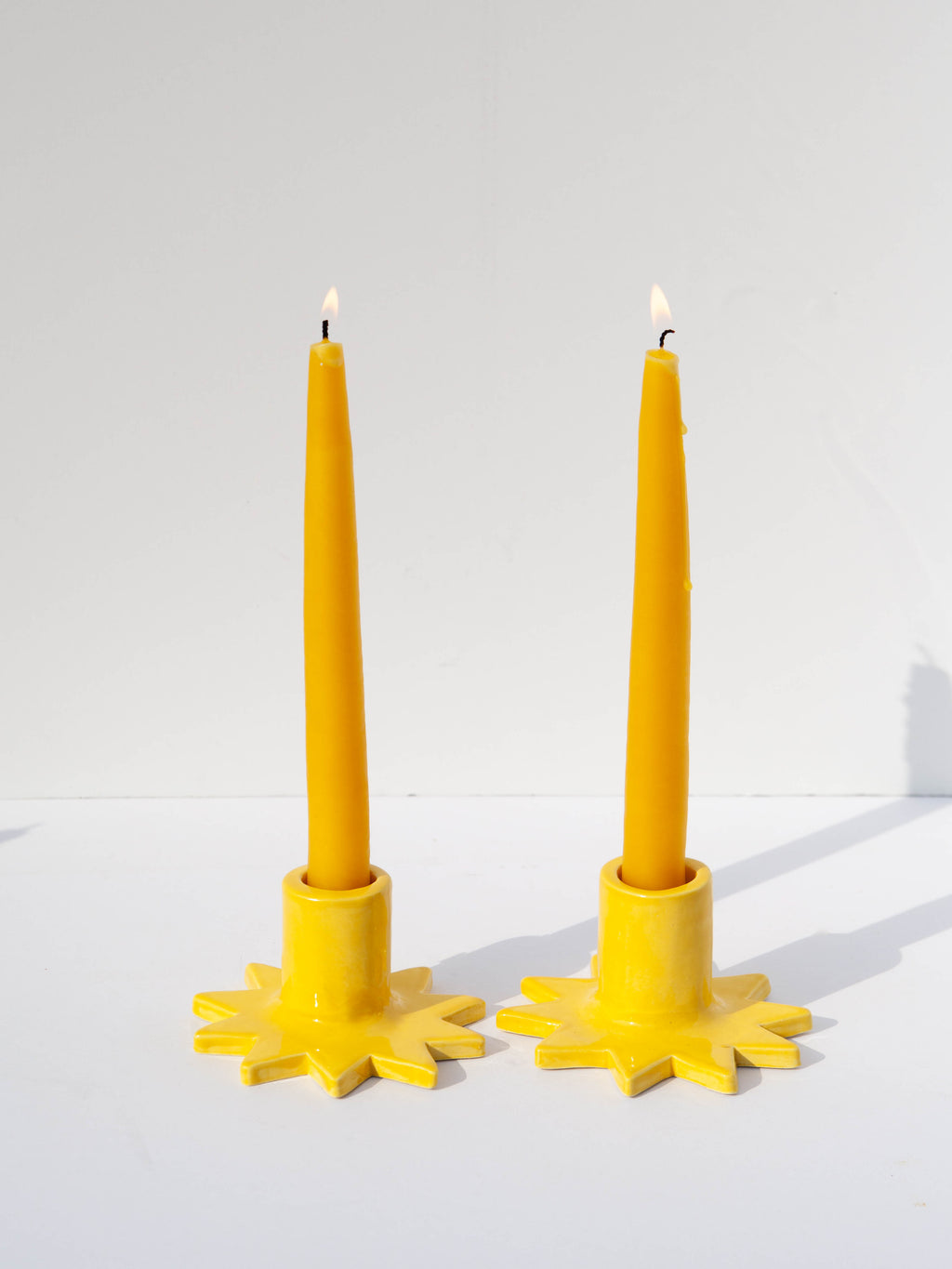 Estrella Candleholders Set - Yellow