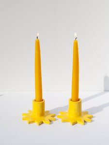 Estrella Candleholders Set - Yellow