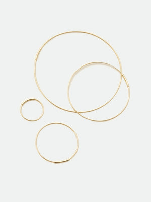 Gold Hoop Earrings - Kathleen Whitaker