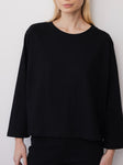 Long Sleeve Tee in Black - Wol Hide
