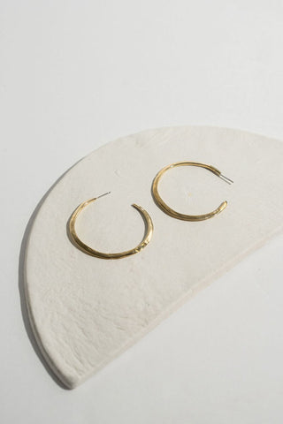 Crater Hoop Earrings - Odette