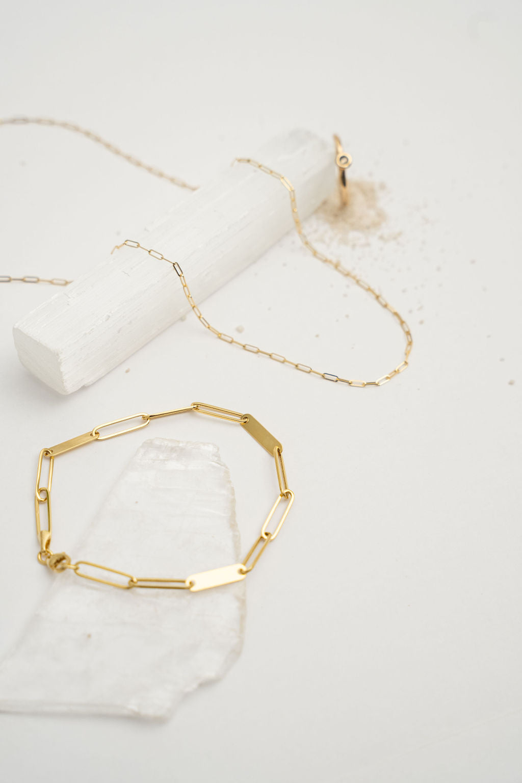 Paperclip Chain Necklace - 14k Gold