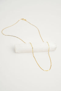 Paperclip Chain Necklace - 14k Gold