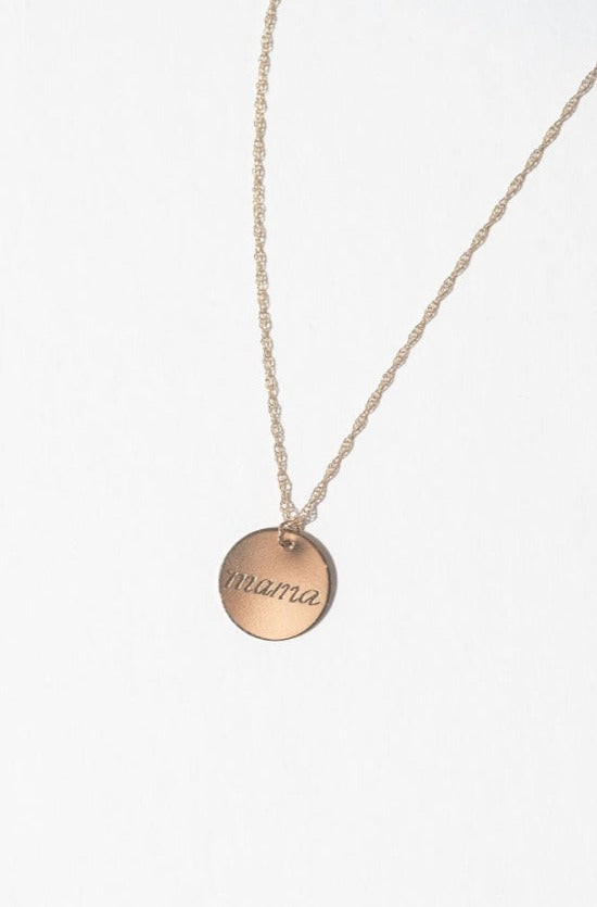 14k Mama Charm Necklace