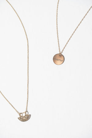 14k Mama Charm Necklace