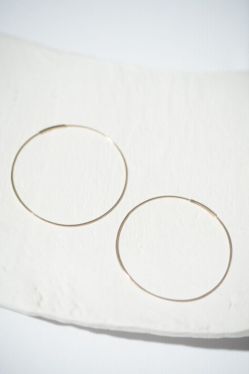 Gold Hoop Earrings - Kathleen Whitaker