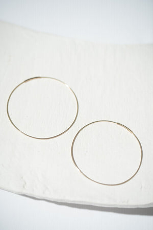 Gold Hoop Earrings - Kathleen Whitaker