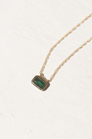 Emerald Necklace - 14k