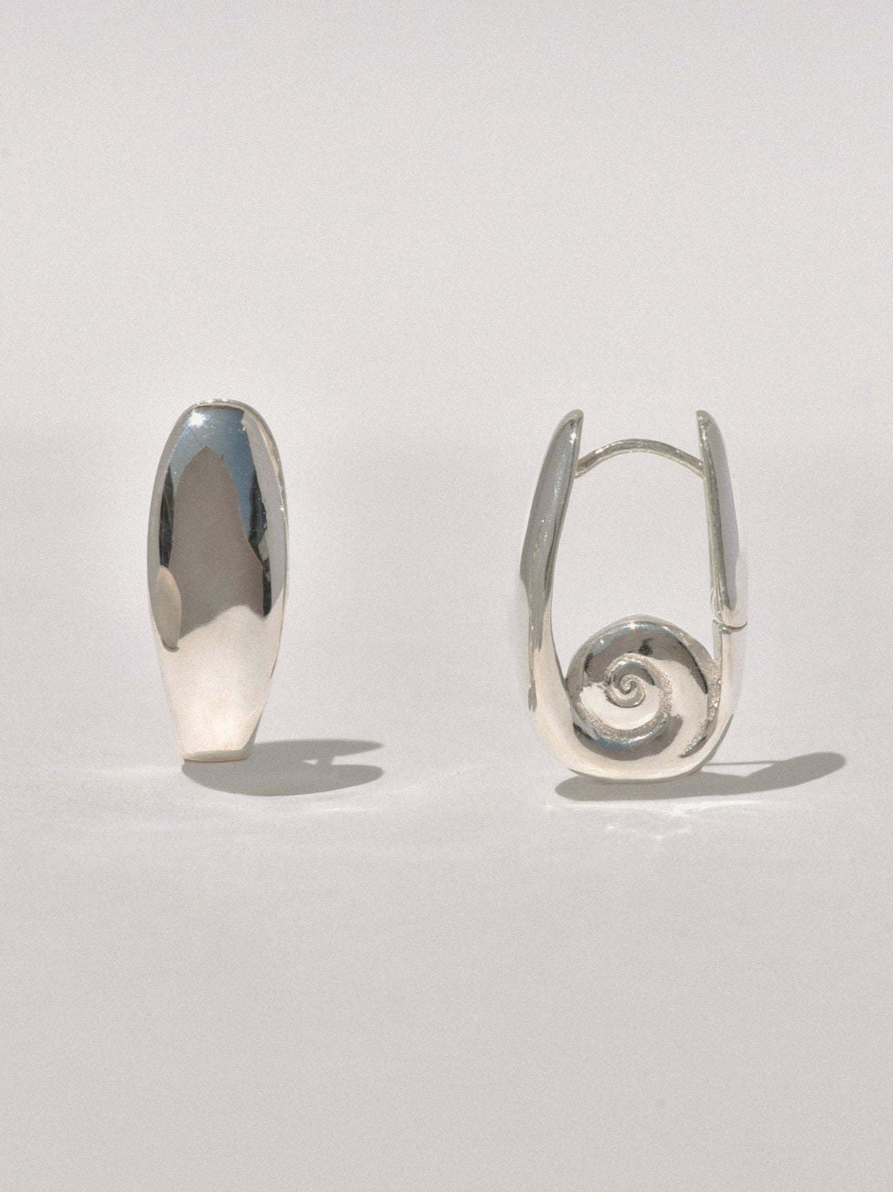 Silver Lucia Hoop Earrings - Leigh Miller