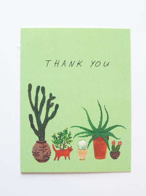 Cactus Thank You Card