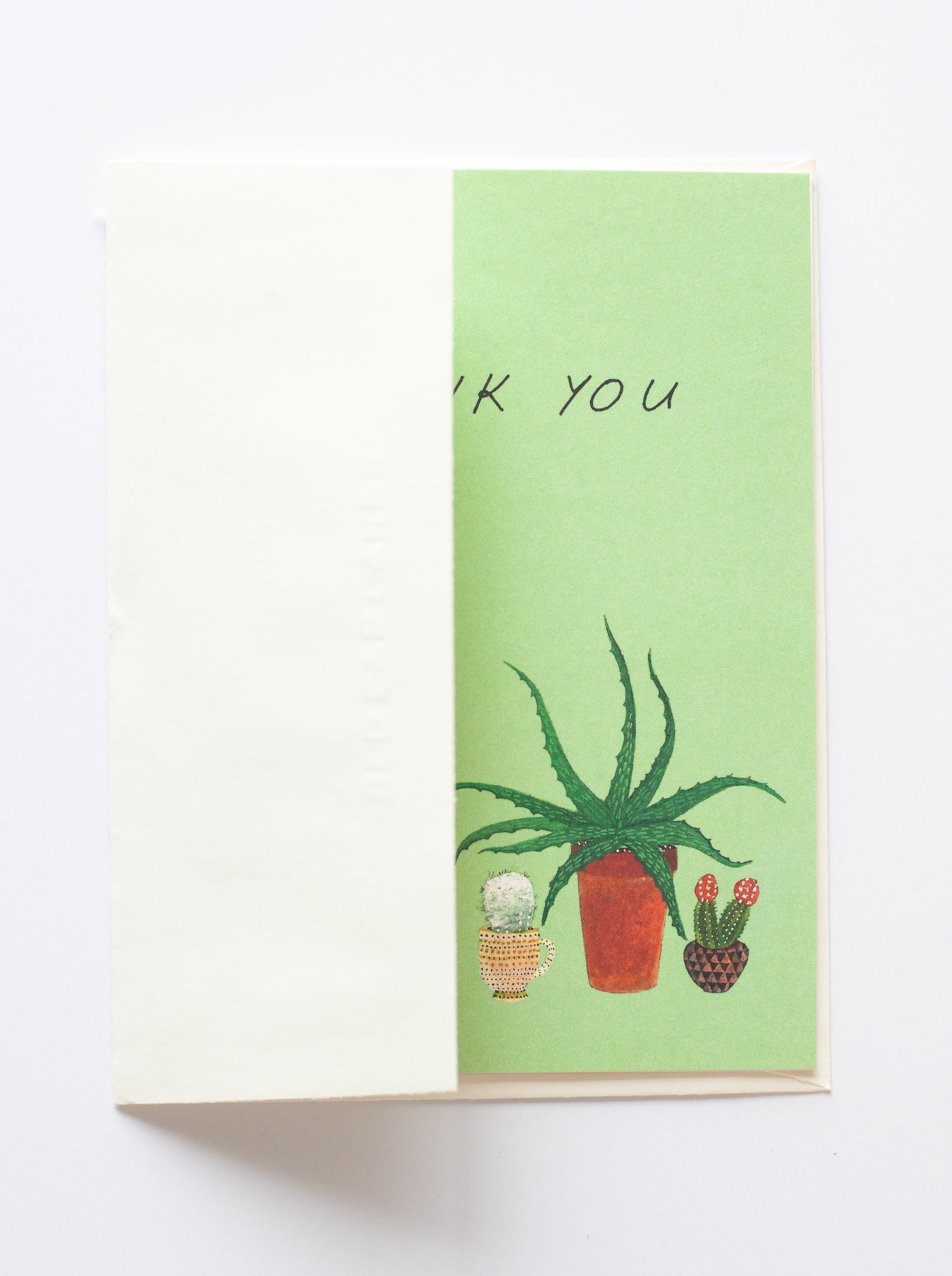 Cactus Thank You Card