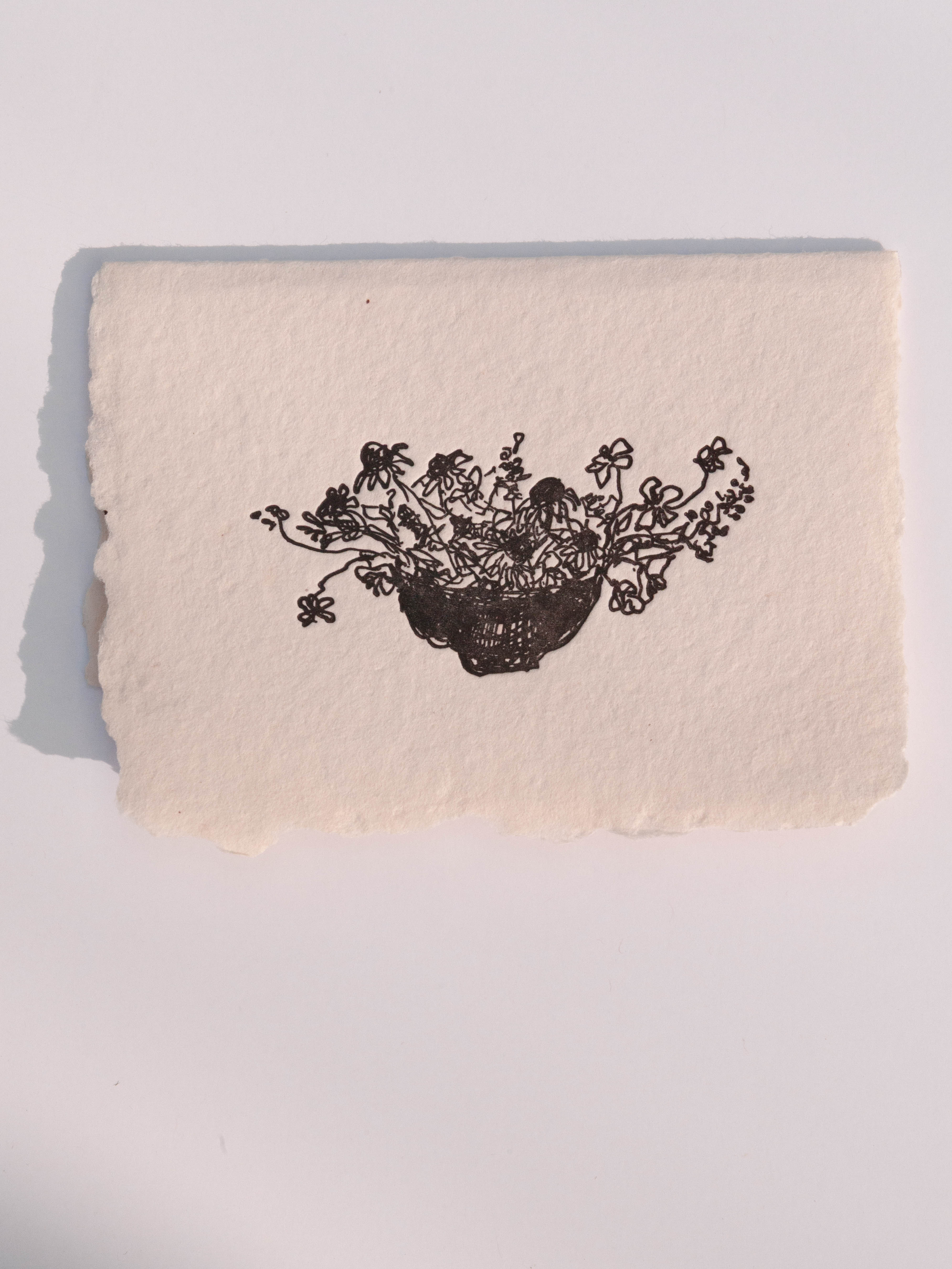 Bowl of Flowers Card