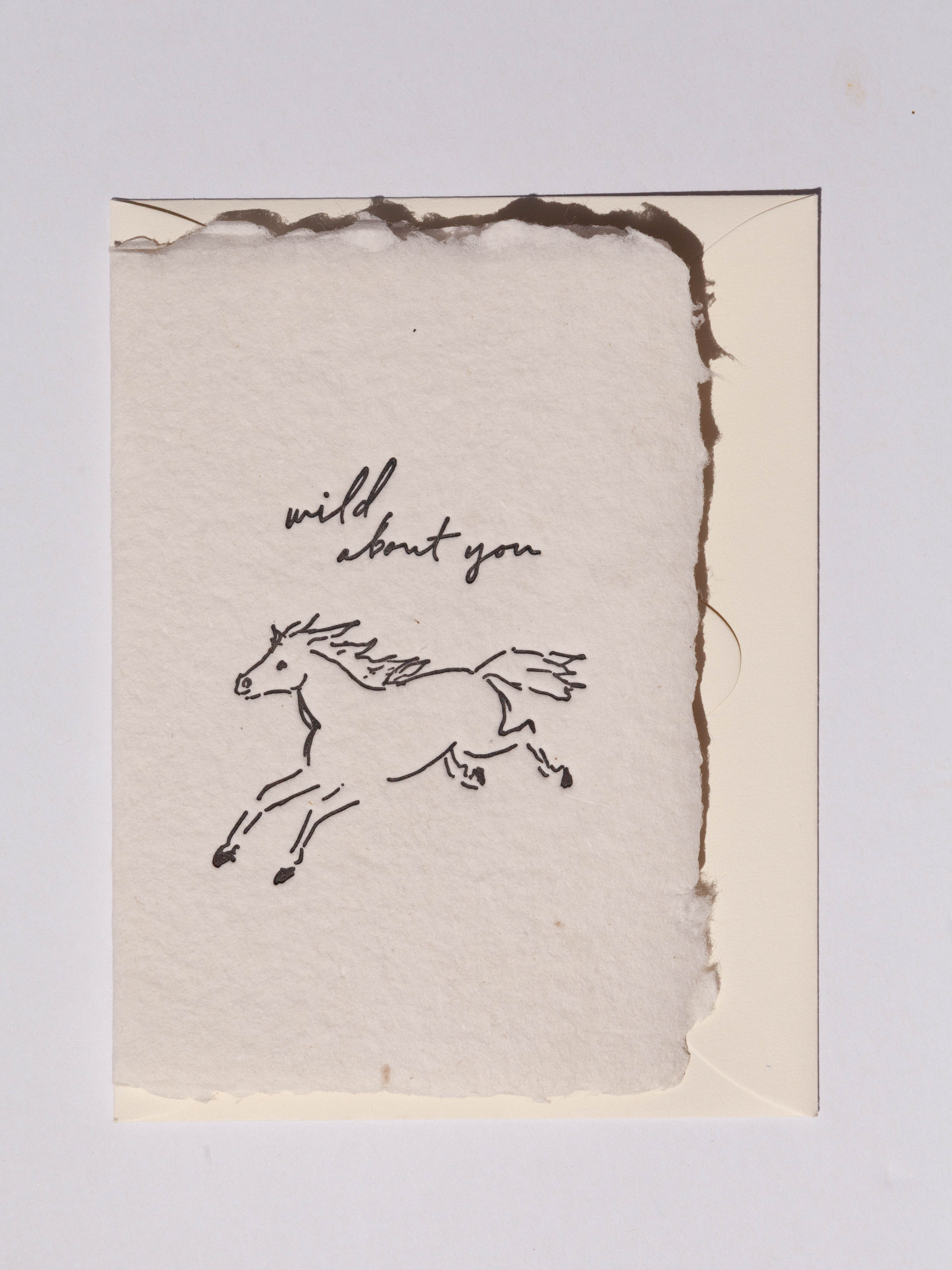 Horse Wild About You Card